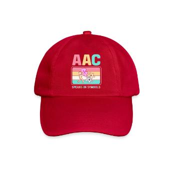 AAC Kommunikation SLP Gebärdensprache - Baseballkappe - klassisch Rot - Vorne