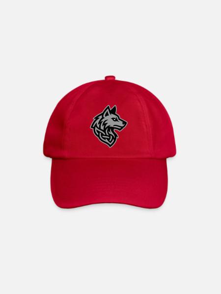 Wolf Kopf Wikinger - Baseballkappe - klassisch Rot