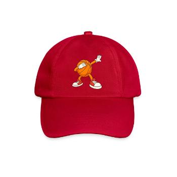 Basketball-Maskottchen-Deckgesicht - Baseballkappe - klassisch Rot - Vorne