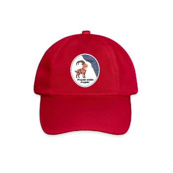 Projekt bleibt Projekt Klettern Shirt - Baseballkappe - klassisch Rot - Vorne