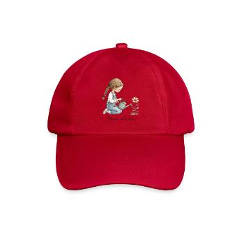 Mädchen mit Gießkanne – Bloom With Love Garten - Baseballkappe - klassisch Rot - Vorne