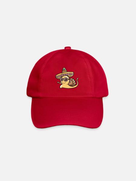 Schnecke Lustig Sombrero - Baseballkappe - klassisch Rot