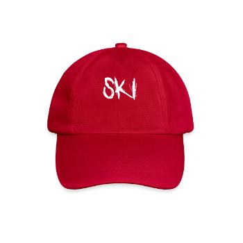 Ski Skifahrer Skier - Baseballkappe - klassisch Rot - Vorne