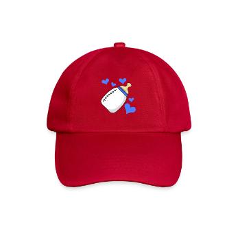 Milchflasche Junge Schwanger Geburt - Baseballkappe - klassisch Rot - Vorne