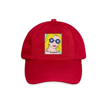 Keine Sorgen Pop-Art Porträt - Baseballkappe - klassisch Rot - Vorne