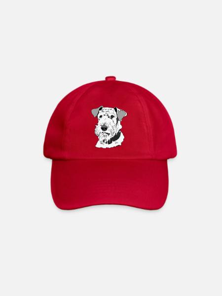 Airedale Terrier - Baseballkappe - klassisch Rot