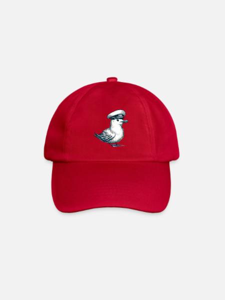 Möwe - Baseballkappe - klassisch Rot