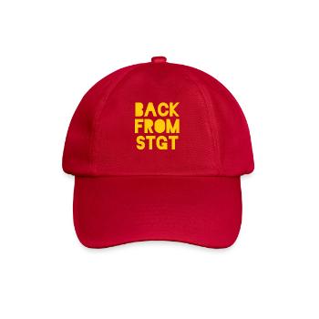Zurück aus Stuttgart T-Shirt - Baseballkappe - klassisch Rot - Vorne