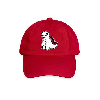 Niedlicher Dinosaurier - T-Rex Rawr Design - Baseballkappe - klassisch Rot - Vorne