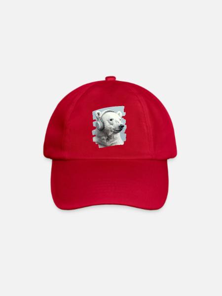 Eisbär - Baseballkappe - klassisch Rot