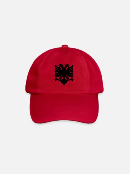 Albanien flagge Zeichen - Baseballkappe - klassisch Rot