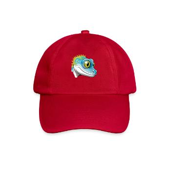 Bunter Geko Cartoon Design - Baseballkappe - klassisch Rot - Vorne