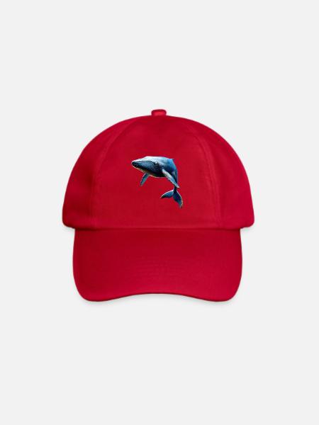 Blauwal Wal Blauwale Walgesang Taucher Ozean Wale - Baseballkappe - klassisch Rot