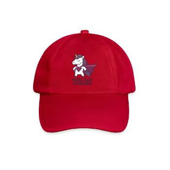 Herz aus Sternen, Einhorn Superheldin - Baseballkappe - klassisch Rot - Vorne