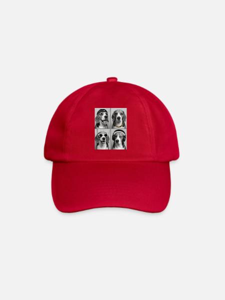 Beagle - Baseballkappe - klassisch Rot