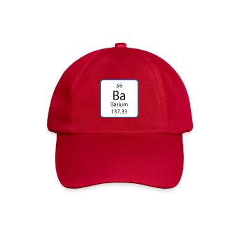 Ba Chemistry Periodic Table - Baseballkappe - klassisch Rot - Vorne