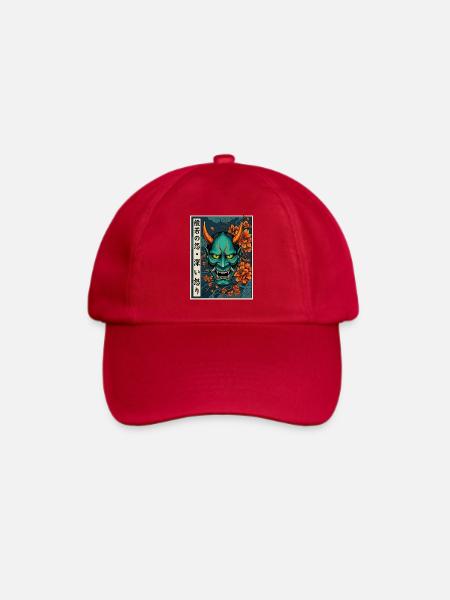 Hannya-Yōkai Dämon Oni - Baseballkappe - klassisch Rot