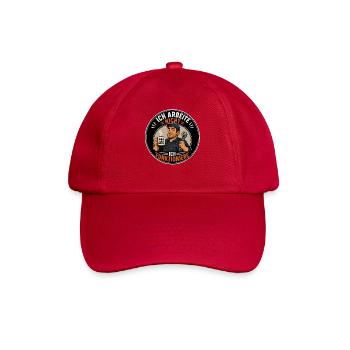 Ich arbeite nicht ohne Kaffee Handwerker Humor Spr - Baseballkappe - klassisch Rot - Vorne