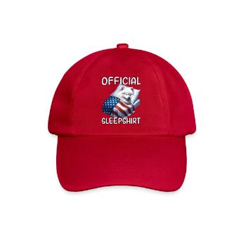 Spitz US Schlafshirt - Baseballkappe - klassisch Rot - Vorne