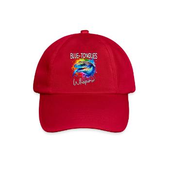 Blauzungenskink Flüsterer - Baseballkappe - klassisch Rot - Vorne
