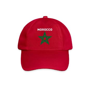 Marokko Grafik Lustig Marokko Nation Flagge Marokko - Baseballkappe - klassisch Rot - Vorne
