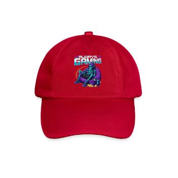 Skeleton Gamer Gaming Halloween - Baseballkappe - klassisch Rot - Vorne