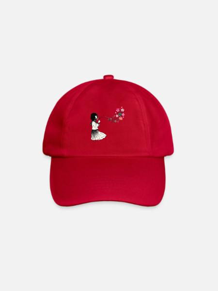 Mahjong Mädchen Japanisches Design - Baseballkappe - klassisch Rot