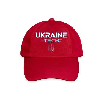 Ukraine Tech Crest Circuit - Baseballkappe - klassisch Rot - Vorne