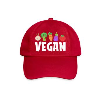 Diätassistent Diät Vegan - Baseballkappe - klassisch Rot - Vorne