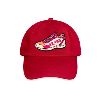 Marathon Laufschuhe Laufen - Baseballkappe - klassisch Rot - Vorne