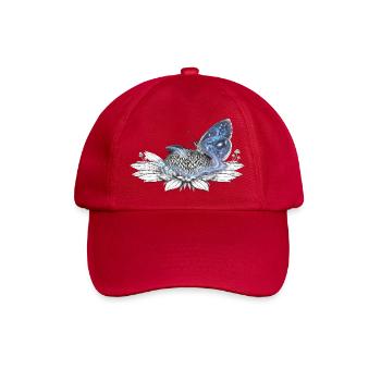 Himmlischer Galaktischer Schmetterling auf der Zauberblume - Baseballkappe - klassisch Rot - Vorne