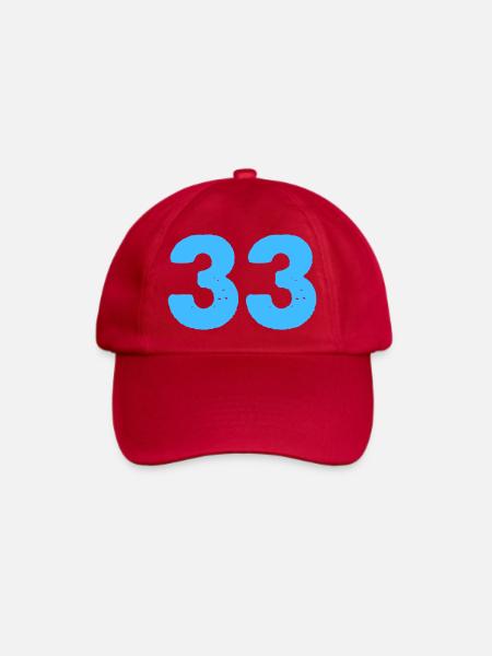 33 - Baseballkappe - klassisch Rot