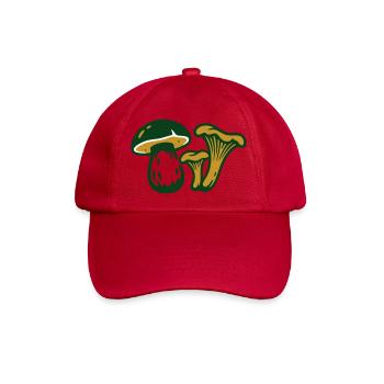 Waldpilze Natur Grafik - Baseballkappe - klassisch Rot - Vorne