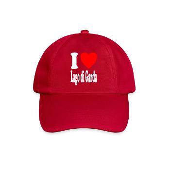 I love Lago di Garda - Baseballkappe - klassisch Rot - Vorne