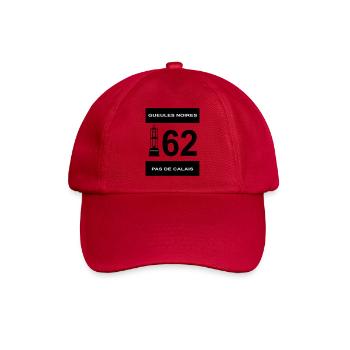62 Pas de Calais - Baseballkappe - klassisch Rot - Vorne