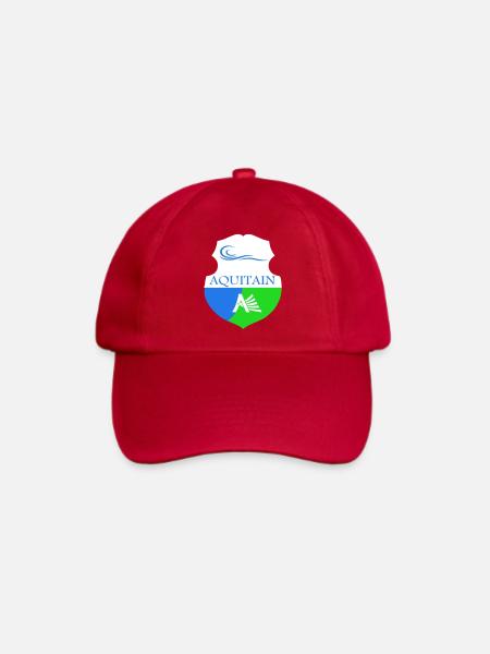 Wappen von Aquitanien - Baseballkappe - klassisch Rot