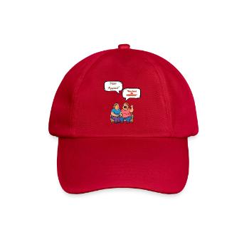 Pizza Peperoni Streit - Baseballkappe - klassisch Rot - Vorne