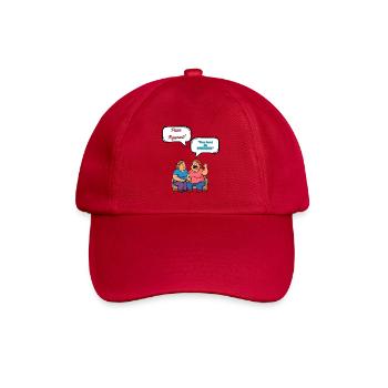 Pizza Streit Cartoon Pepperoni - Baseballkappe - klassisch Rot - Vorne