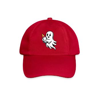 Kleiner Geist mit Fläschchen - Baseballkappe - klassisch Rot - Vorne