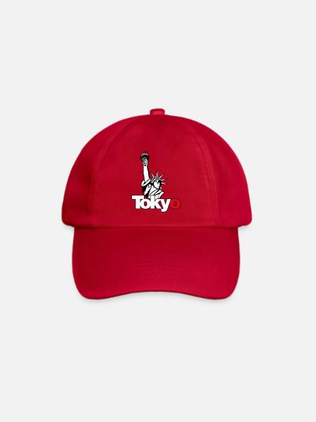 Tokyo Liberty – Urban Parodie T-Shirt - Baseballkappe - klassisch Rot