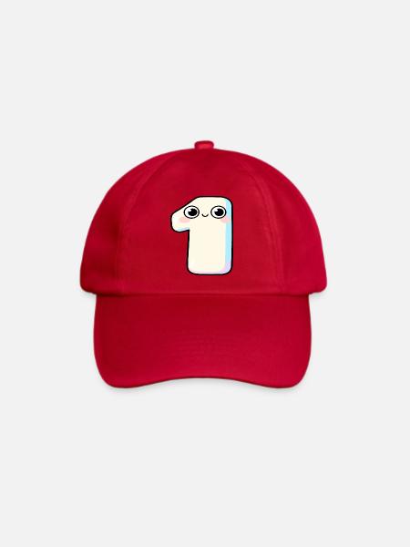 Nummer Eins Kawaii-Pastel - Baseballkappe - klassisch Rot