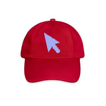 Zeiger Maus Silhouette - Baseballkappe - klassisch Rot - Vorne