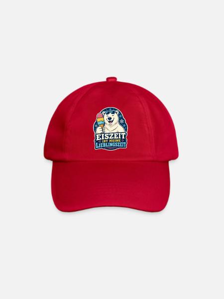 Eiszeit ist meine Lieblingszeit - Baseballkappe - klassisch Rot