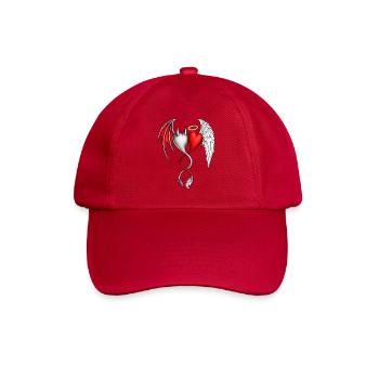 Herzflügel der Dualität, Engel, Teufel, Liebe - Baseballkappe - klassisch Rot - Vorne