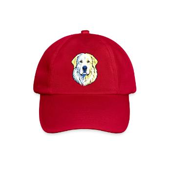 Pyrenäenberghund - Baseballkappe - klassisch Rot - Vorne