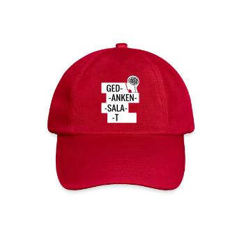 Gedanken-Salat - Baseballkappe - klassisch Rot - Vorne
