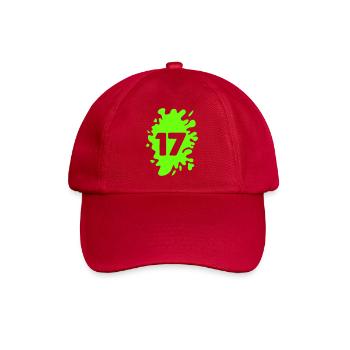 Klecks 17 - Baseballkappe - klassisch Rot - Vorne