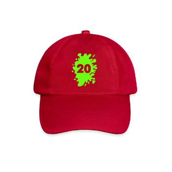 Klecks 20 - Baseballkappe - klassisch Rot - Vorne