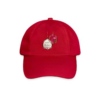 Halskette  - Baseballkappe - klassisch Rot - Vorne