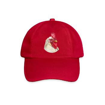 Hahn Hahnenkamm Huhn Prachtexemplar  - Baseballkappe - klassisch Rot - Vorne